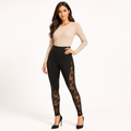 Leggings de encaje de cintura alta - Modelo Mediterranea Estudio
