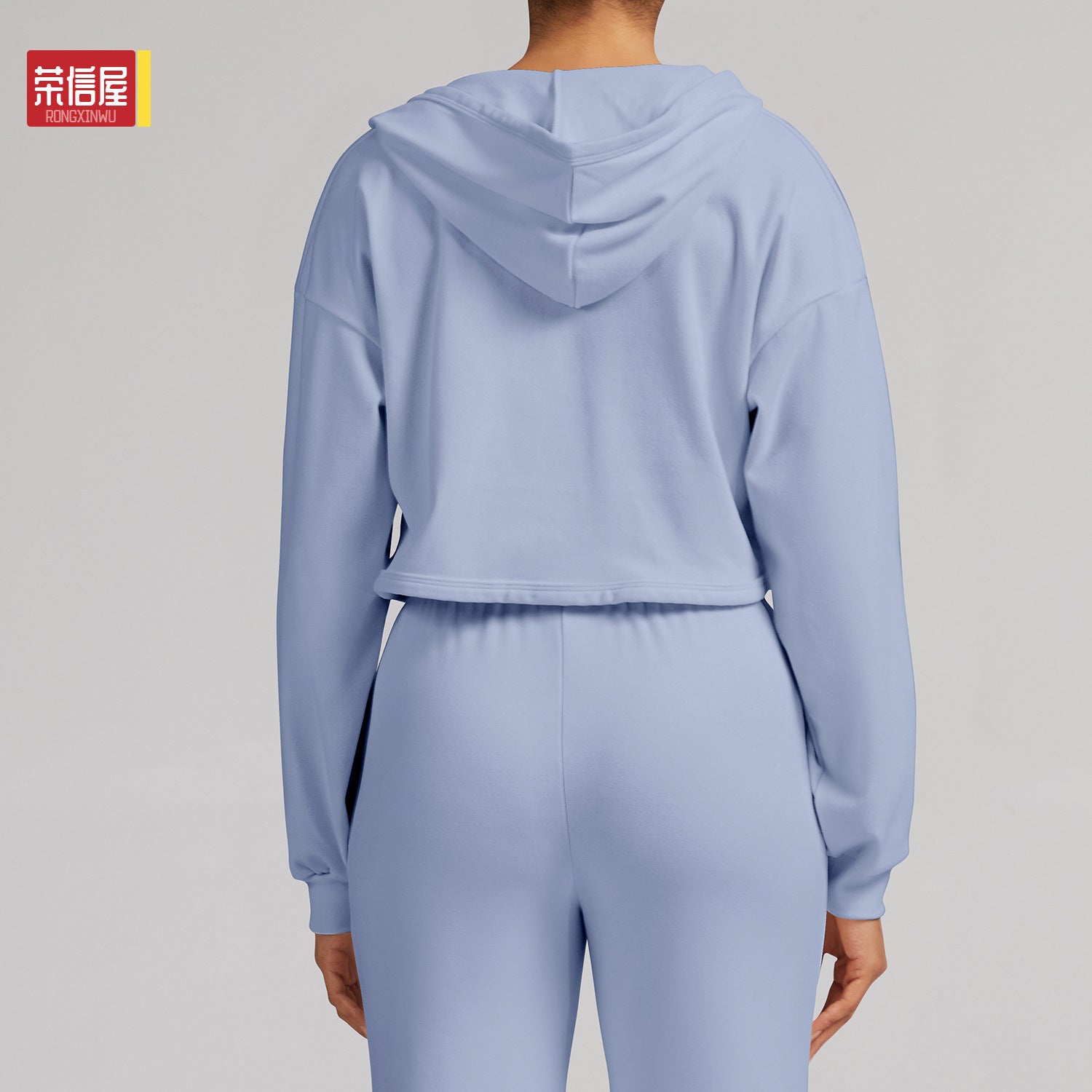 Sudadera deportiva con capucha afelpada para mujer, otoño e invierno