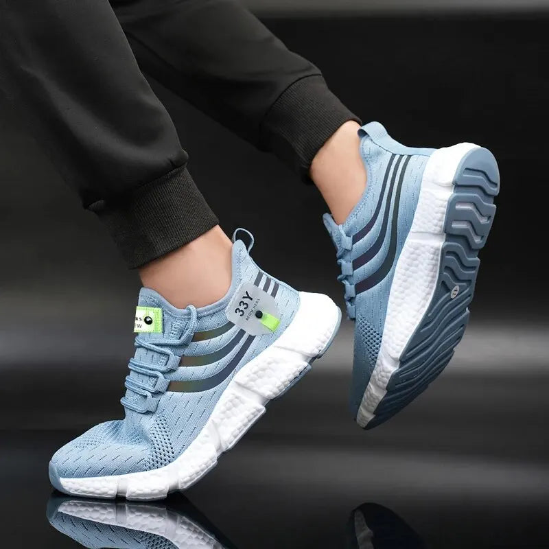Zapatillas deportivas transpirables de malla para hombre, running y senderismo