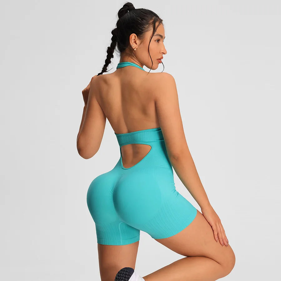 Body deportivo sin costuras con control de abdomen para mujer, verano