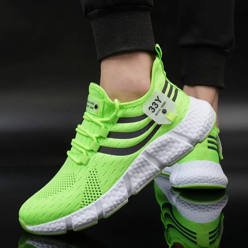 Zapatillas deportivas transpirables de malla para hombre, running y senderismo