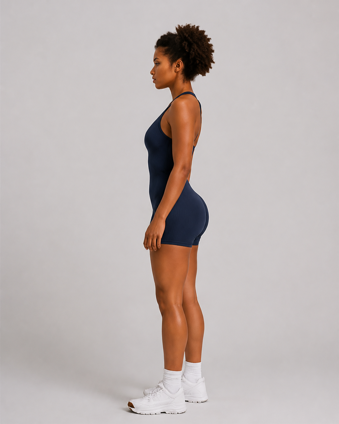 Body faja Azul marino — lateral