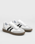 Zapatillas retro con franjas para mujer, estilo clásico — vista principal