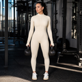 Mono deportivo de yoga con efecto realce Crema